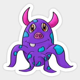 Squid Monster Sticker